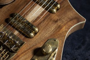 Thunderchild Veloce custom guitar - Rare Salvaged Judean Desert Acacia