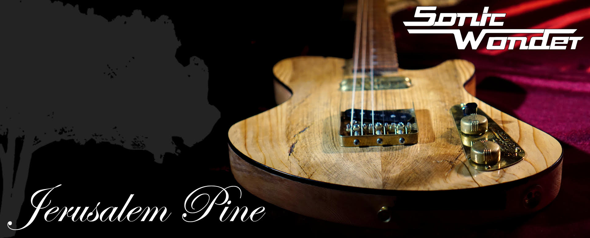 Handmade Guitar from Jerusalem Pine - Sonic Wonder Guitar by Tone Revival Guitars