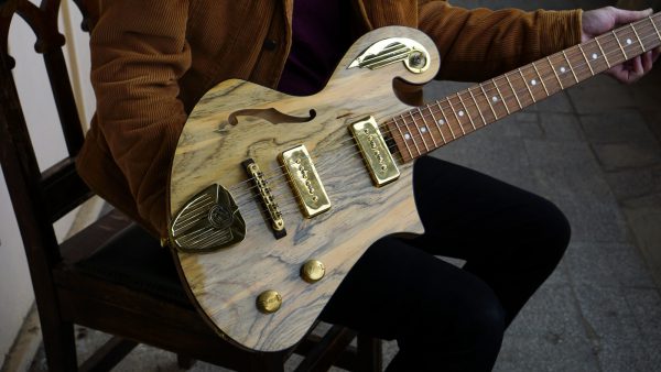 Handmade Guitar made from Jerusalem Pine | With P-90 Pick-up | Spirit of the Wind by Tone Revival Guitars