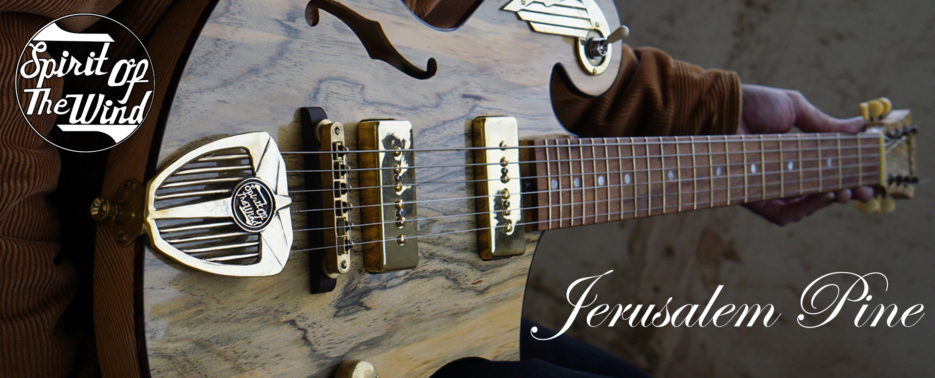 Handmade Guitar made from Jerusalem Pine - Spirit of the Wind by Tone Revival Guitars