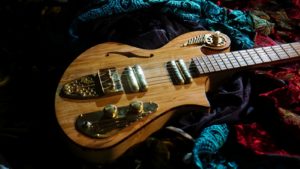 Handcrafted Guitar - Thunder Child Veloce - made from Ancient Olive wood