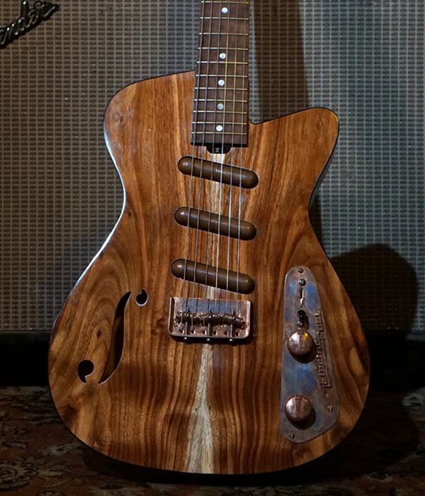 "the electric poet" handcrafted guitar