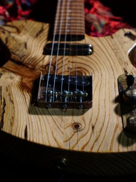 The “Battle-Scar” Salvaged Jerusalem Pine Handcrafted Sonic Wonder Guitar