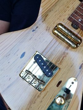 This Handmade Salvaged Jerusalem Pine Sonic Wonder Guitar Just Left the Workshop!