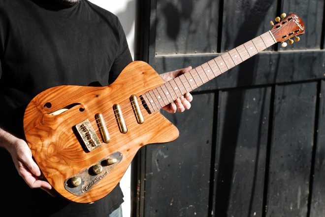 Judean Desert Acacia Electric Poet handmade Electric guitar (4)